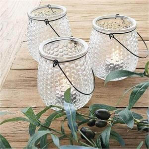 Terrace & Garden Cha Cha Hanging Lantern Clear